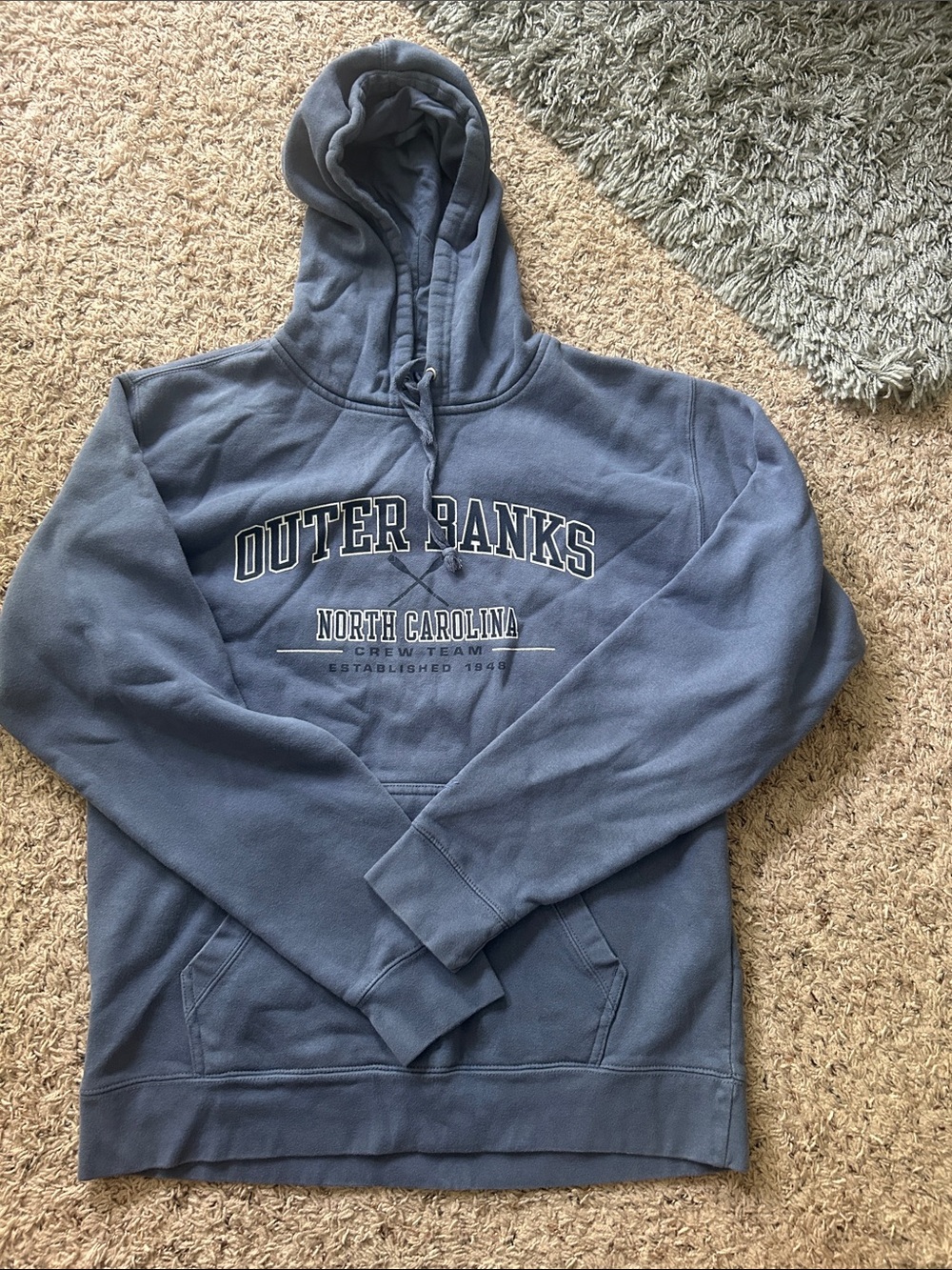 Outer Banks North Carolina Blue Hooded Pullover